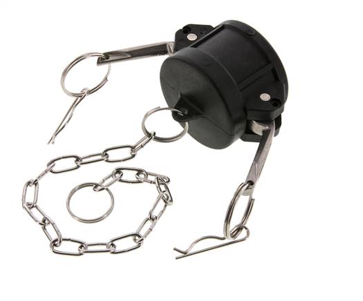 Camlock DN 40 (1 1/2'') Koppeling PolypropyleenEnd Cap Type DC MIL-C-27487