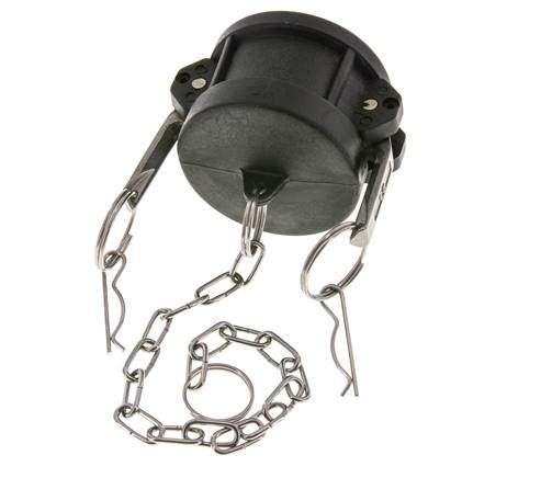 Camlock DN 50 (2'') Koppeling PolypropyleenEnd Cap Type DC MIL-C-27487