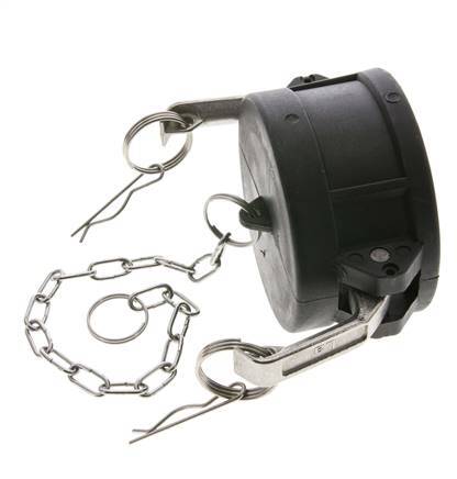 Camlock DN 75 (3'') Koppeling PolypropyleenEnd Cap Type DC MIL-C-27487
