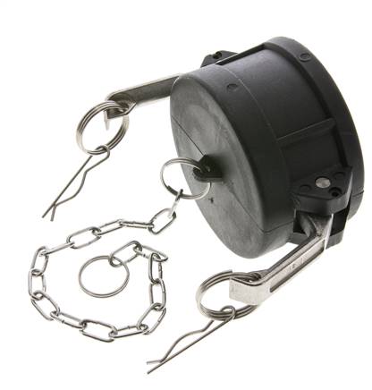 Camlock DN 75 (3'') Koppeling PolypropyleenEnd Cap Type DC MIL-C-27487