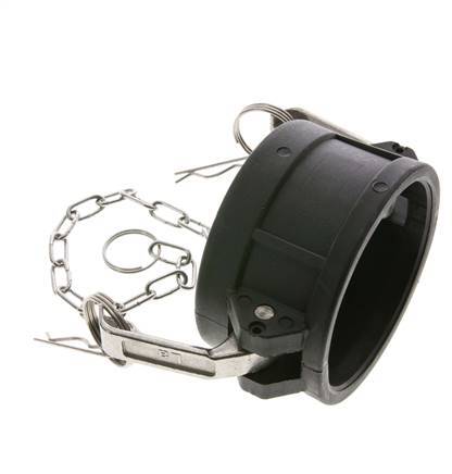 Camlock DN 75 (3'') Koppeling PolypropyleenEnd Cap Type DC MIL-C-27487