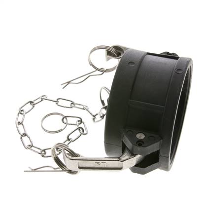 Camlock DN 75 (3'') Koppeling PolypropyleenEnd Cap Type DC MIL-C-27487
