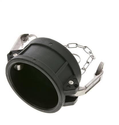 Camlock DN 75 (3'') Koppeling PolypropyleenEnd Cap Type DC MIL-C-27487