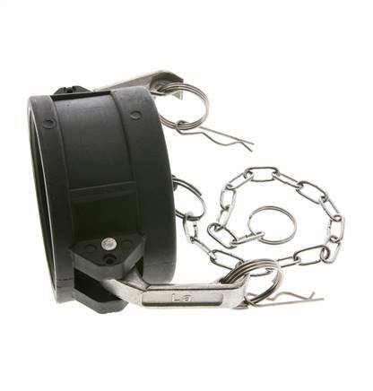 Camlock DN 75 (3'') Koppeling PolypropyleenEnd Cap Type DC MIL-C-27487