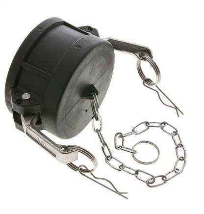 Camlock DN 75 (3'') Koppeling PolypropyleenEnd Cap Type DC MIL-C-27487