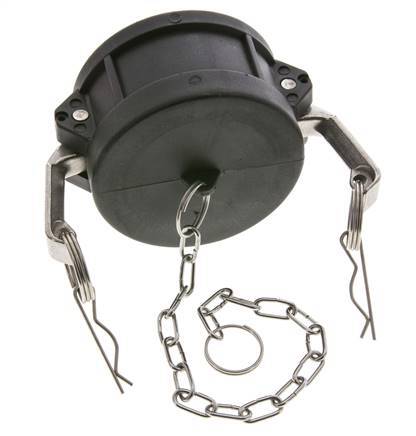 Camlock DN 75 (3'') Koppeling PolypropyleenEnd Cap Type DC MIL-C-27487