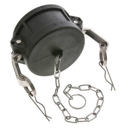 Camlock DN 75 (3'') Koppeling PolypropyleenEnd Cap Type DC MIL-C-27487
