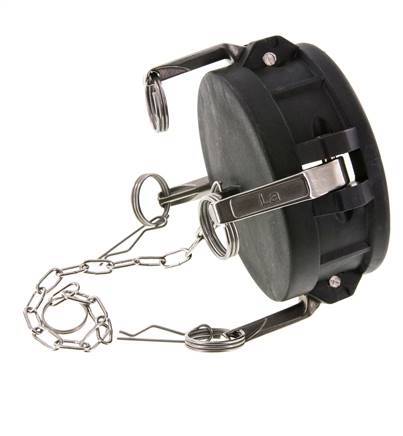 Camlock DN 90 (4'') Koppeling PolypropyleenEnd Cap Type DC MIL-C-27487
