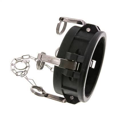 Camlock DN 90 (4'') Koppeling PolypropyleenEnd Cap Type DC MIL-C-27487