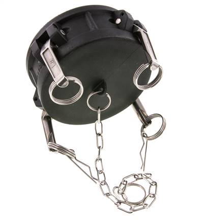 Camlock DN 90 (4'') Koppeling PolypropyleenEnd Cap Type DC MIL-C-27487