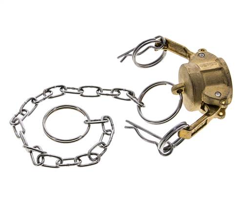 Camlock DN 15 (1/2'') Koppeling MessingEnd Cap Type DC MIL-C-27487