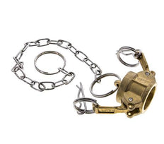 Camlock DN 15 (1/2'') Koppeling MessingEnd Cap Type DC MIL-C-27487