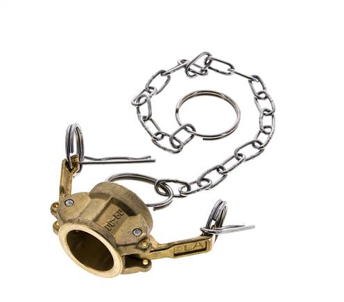 Camlock DN 15 (1/2'') Koppeling MessingEnd Cap Type DC MIL-C-27487