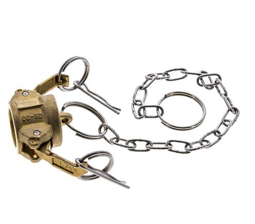 Camlock DN 15 (1/2'') Koppeling MessingEnd Cap Type DC MIL-C-27487