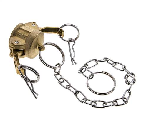Camlock DN 15 (1/2'') Koppeling MessingEnd Cap Type DC MIL-C-27487
