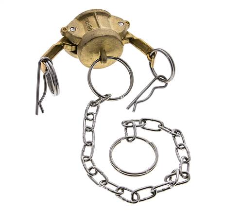 Camlock DN 15 (1/2'') Koppeling MessingEnd Cap Type DC MIL-C-27487