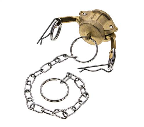 Camlock DN 15 (1/2'') Koppeling MessingEnd Cap Type DC MIL-C-27487