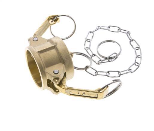 Camlock DN 32 (1 1/4'') Koppeling MessingEnd Cap Type DC MIL-C-27487