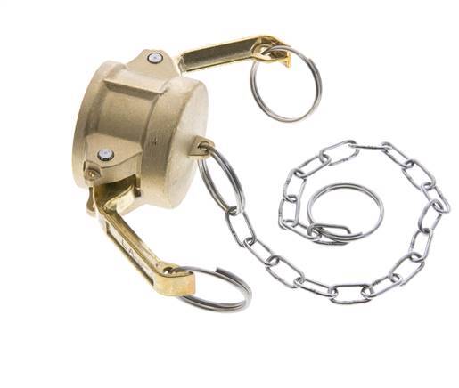 Camlock DN 32 (1 1/4'') Koppeling MessingEnd Cap Type DC MIL-C-27487