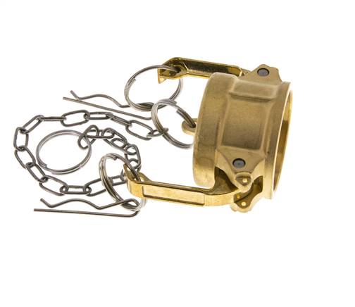 Camlock DN 40 (1 1/2'') Koppeling MessingEnd Cap Type DC MIL-C-27487