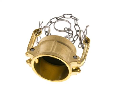 Camlock DN 40 (1 1/2'') Koppeling MessingEnd Cap Type DC MIL-C-27487
