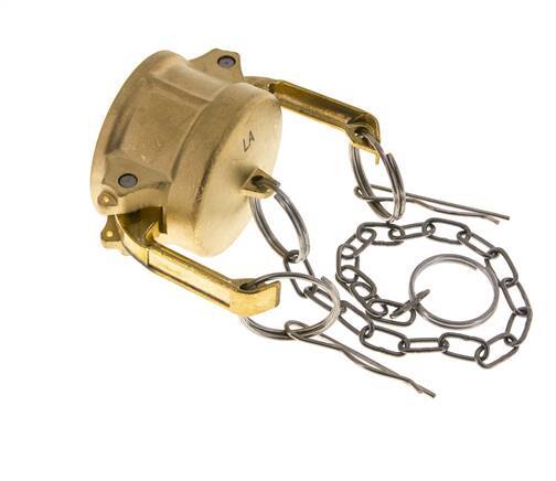 Camlock DN 40 (1 1/2'') Koppeling MessingEnd Cap Type DC MIL-C-27487