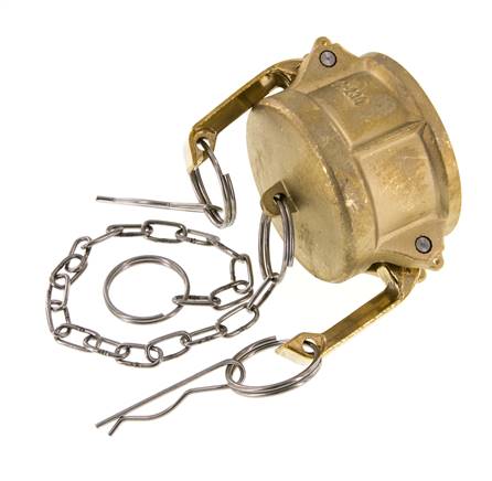 Camlock DN 50 (2'') Koppeling MessingEnd Cap Type DC MIL-C-27487