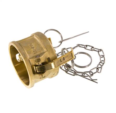 Camlock DN 50 (2'') Koppeling MessingEnd Cap Type DC MIL-C-27487