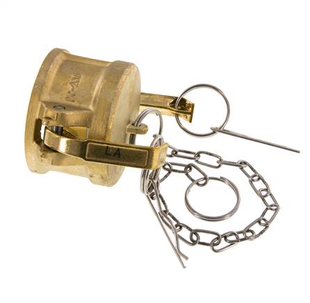 Camlock DN 50 (2'') Koppeling MessingEnd Cap Type DC MIL-C-27487