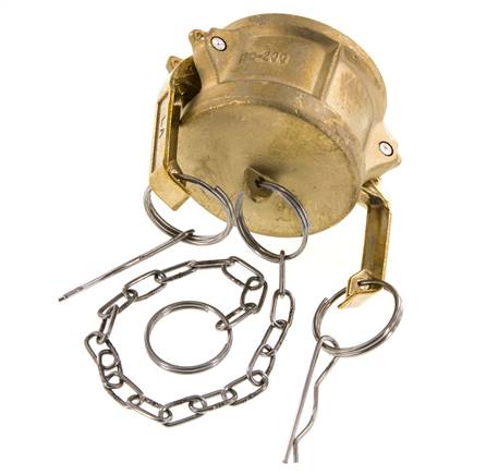 Camlock DN 50 (2'') Koppeling MessingEnd Cap Type DC MIL-C-27487