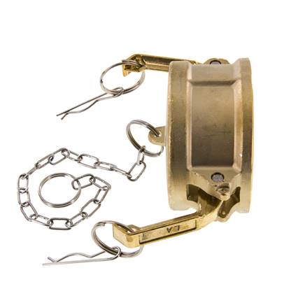 Camlock DN 75 (3'') Koppeling MessingEnd Cap Type DC MIL-C-27487