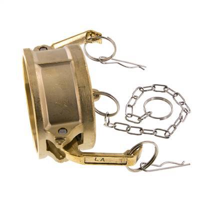 Camlock DN 75 (3'') Koppeling MessingEnd Cap Type DC MIL-C-27487