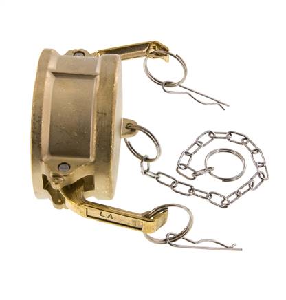 Camlock DN 75 (3'') Koppeling MessingEnd Cap Type DC MIL-C-27487