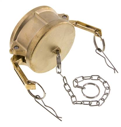 Camlock DN 75 (3'') Koppeling MessingEnd Cap Type DC MIL-C-27487
