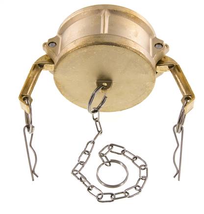 Camlock DN 75 (3'') Koppeling MessingEnd Cap Type DC MIL-C-27487