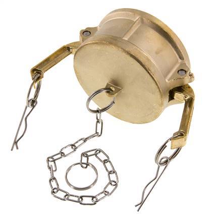 Camlock DN 75 (3'') Koppeling MessingEnd Cap Type DC MIL-C-27487