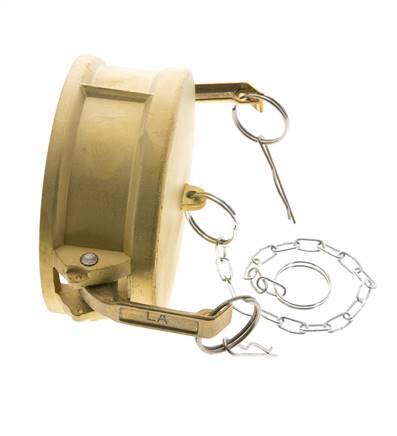 Camlock DN 90 (4'') Koppeling MessingEnd Cap Type DC MIL-C-27487