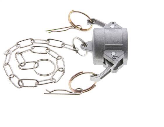 Camlock DN 25 (1'') Koppeling AluminiumEnd Cap Type DC MIL-C-27487