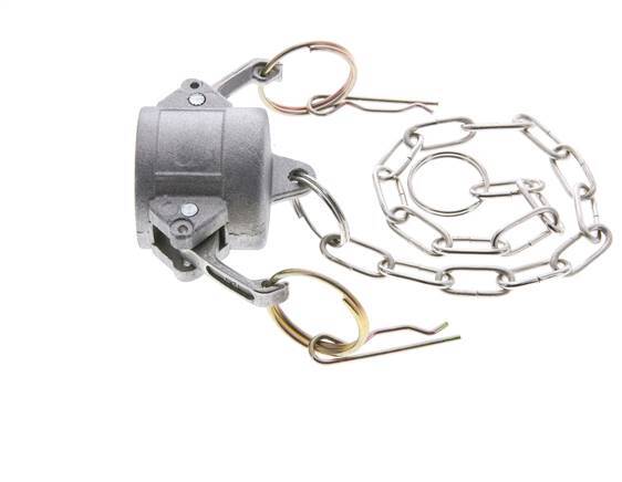 Camlock DN 25 (1'') Koppeling AluminiumEnd Cap Type DC MIL-C-27487