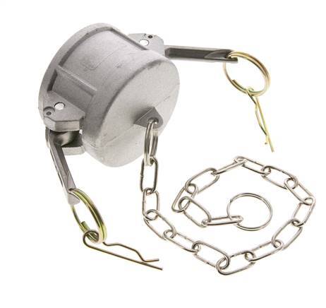 Camlock DN 50 (2'') Koppeling AluminiumEnd Cap Type DC MIL-C-27487