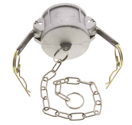 Camlock DN 50 (2'') Koppeling AluminiumEnd Cap Type DC MIL-C-27487