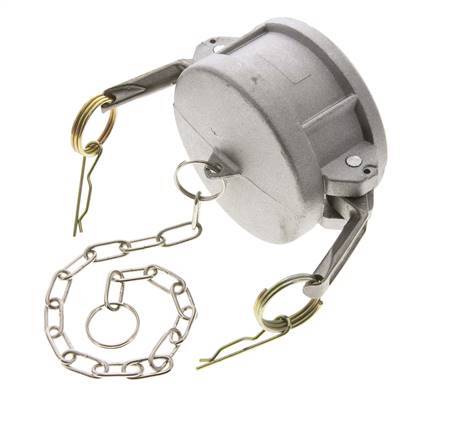 Camlock DN 75 (3'') Koppeling AluminiumEnd Cap Type DC MIL-C-27487