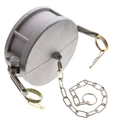 Camlock DN 90 (4'') Koppeling AluminiumEnd Cap Type DC MIL-C-27487