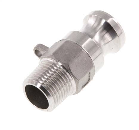 Camlock DN 15 (1/2'') Koppeling RvsR 1/2'' met buitendraad Type F MIL-C-27487