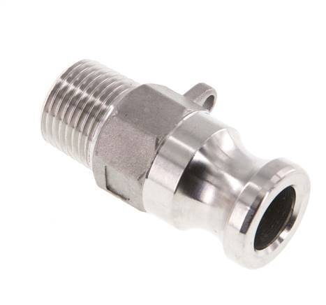 Camlock DN 15 (1/2'') Koppeling RvsR 1/2'' met buitendraad Type F MIL-C-27487
