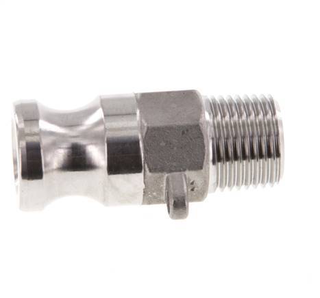 Camlock DN 15 (1/2'') Koppeling RvsR 1/2'' met buitendraad Type F MIL-C-27487