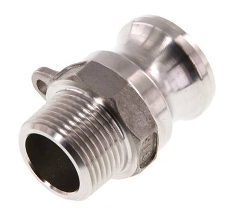 Camlock DN 20 (3/4'') Koppeling RvsR 3/4'' met buitendraad Type F MIL-C-27487