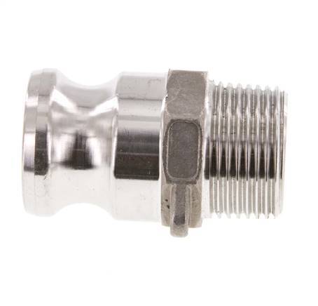 Camlock DN 25 (1'') Koppeling RvsR 1'' met buitendraad Type F MIL-C-27487