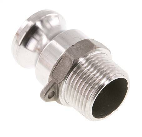 Camlock DN 25 (1'') Koppeling RvsR 1'' met buitendraad Type F MIL-C-27487