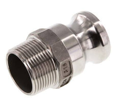 Camlock DN 32 (1 1/4'') Stainless Steel Coupling R 1 1/4'' Male Thread Type F MIL-C-27487
